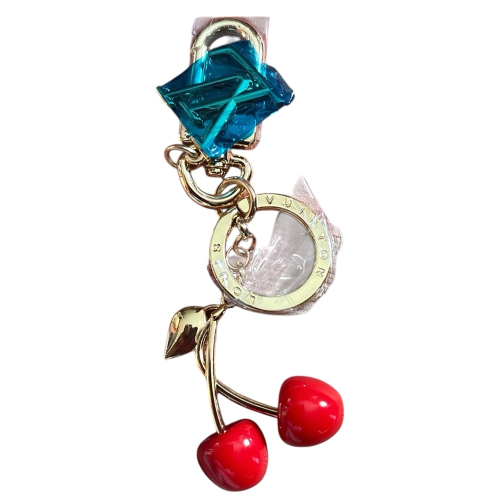Fashion Lux Cherry Charm Keychain